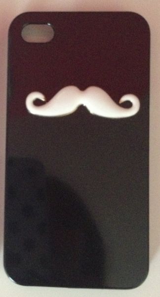 Case Mustache Preta - Iphone 4/4S